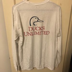 White Ducks Unlimited long sleeve shirt